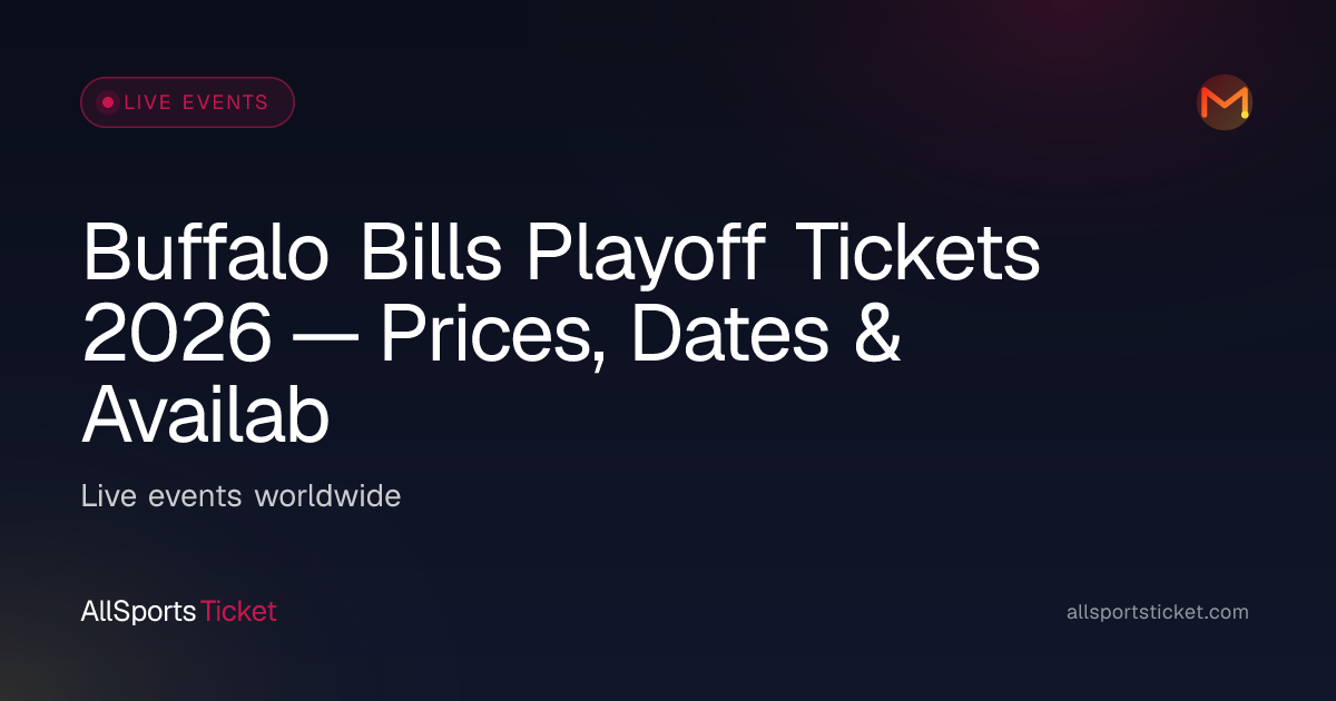 Buffalo Bills Playoff Tickets 2026 — Prices… | All Sports Ticket