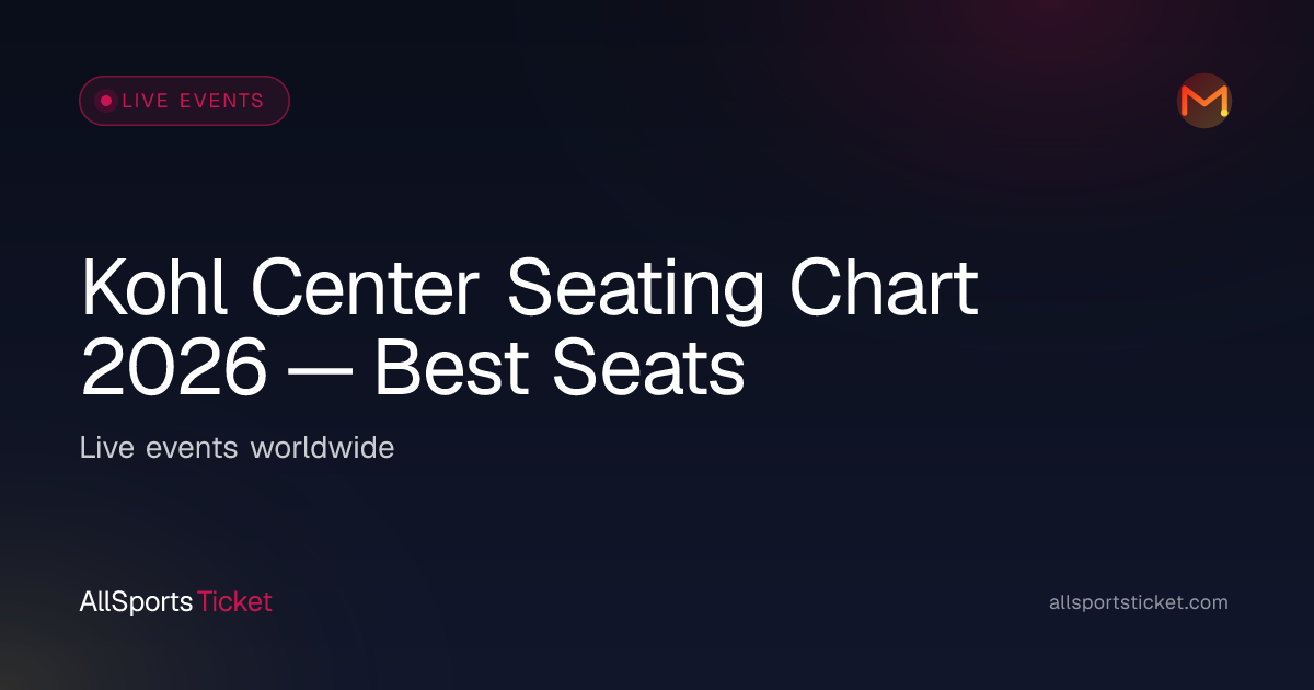 Kohl Center Seating Chart 2026 — Best Seats | All Sports Ticket